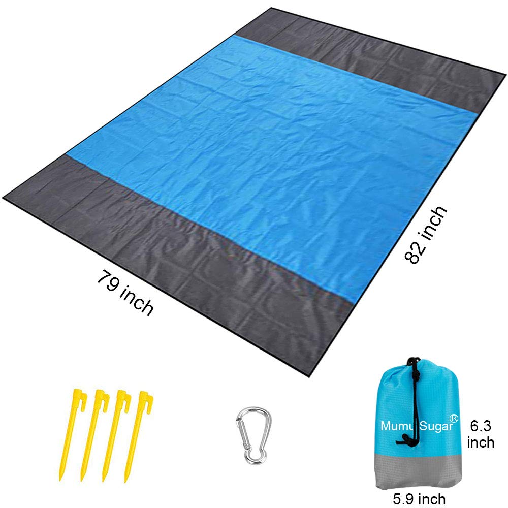 Oem Customized Logo Outdoor Portable Sand Free Beach Blanket Waterproof Picnic Mat Family Picnic Mat